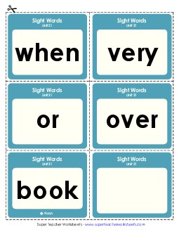 Flashcards (Unit 21) Sight Words Worksheet