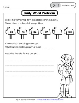 Daily Word Problems D-11 through D-15 Worksheet