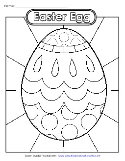 Coloring Page: Easter Egg Coloring Pages Worksheet