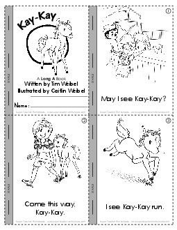 Kay Kay (Long A Mini Book) Minibooks Worksheet