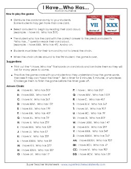 Roman Numerals Romannumerals Worksheet