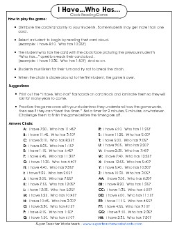 Telling Time (Nearest Five Minutes) Worksheet