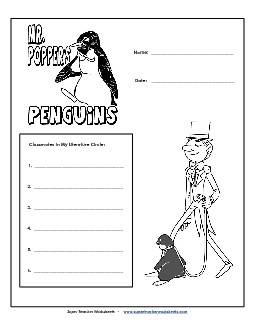 Lit. Circles: Cover Page Books Worksheet