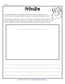 Invent a New Word Books Worksheet