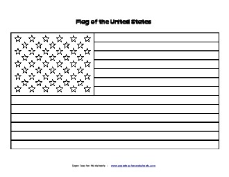 Flag Coloring Page 1st Grade Social Studies Worksheet