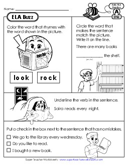 ELA Buzz: Week 10 Worksheets 46 through 50 Daily Ela Review Worksheet