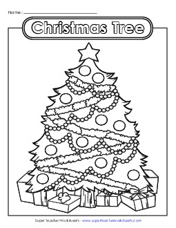 Christmas Tree Worksheet