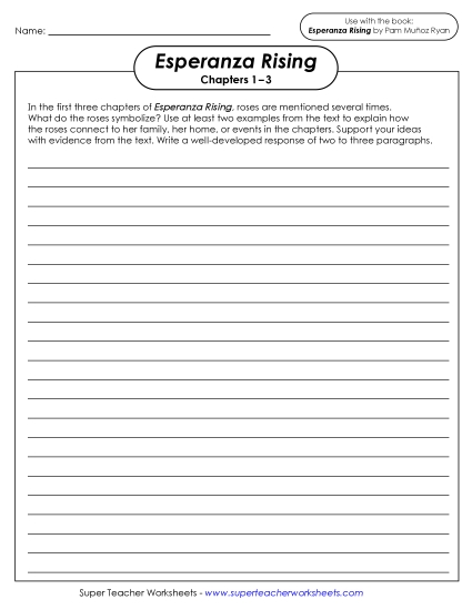 New Writing Prompt: Rose Symbolism Worksheet New Writing Prompt: Rose Symbolism Worksheet