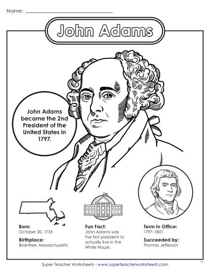 New John Adams Fact Sheet Worksheet New John Adams Fact Sheet Worksheet