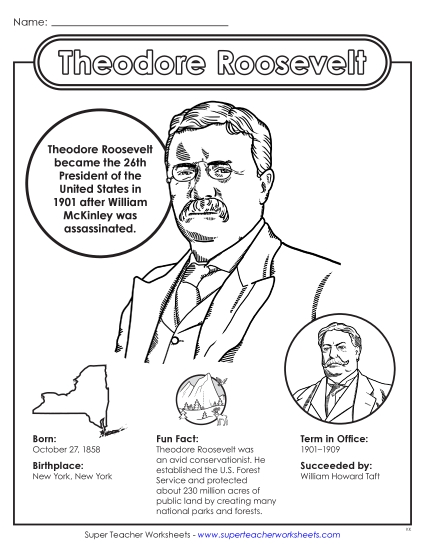 New Theodore Roosevelt Fact Sheet Worksheet New Theodore Roosevelt Fact Sheet Worksheet