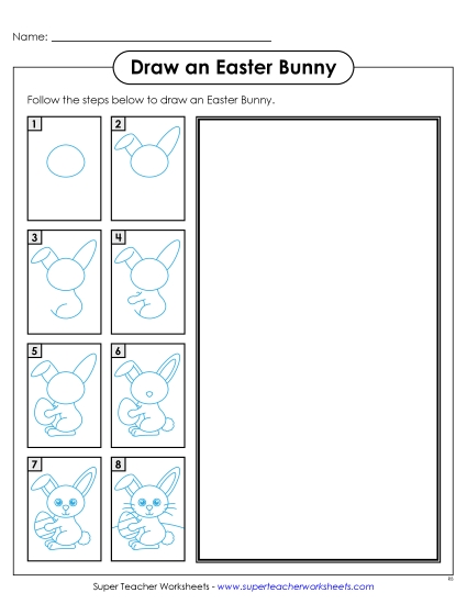 New Draw an Easter Bunny Worksheet