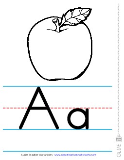 Alphabet Line (B&W; Coloring Book Style) Worksheet