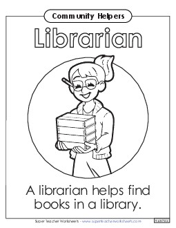 Librarian Community Helpers Worksheet