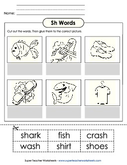 Phonics: Consonant Digraphs (ch, th, sh, wh, and ck) Free Printable Worksheet