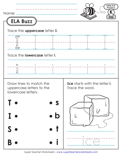 New Kindergarten ELA Buzz: Week 6<br>Worksheets 26 through 30 Worksheet New Kindergarten ELA Buzz: Week 6<br>Worksheets 26 through 30 Worksheet