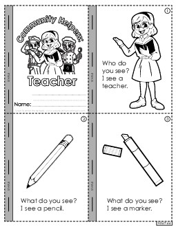 Teacher Community Helpers Worksheet