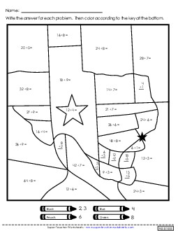 Double Mystery Picture (Division) Juneteenth Worksheet