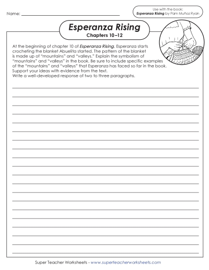 New Writing Prompt: Mountains & Valleys Symbolism Worksheet New Writing Prompt: Mountains & Valleys Symbolism Worksheet