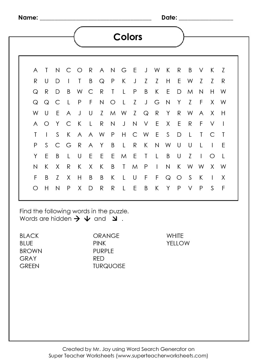 spelling word search puzzle maker