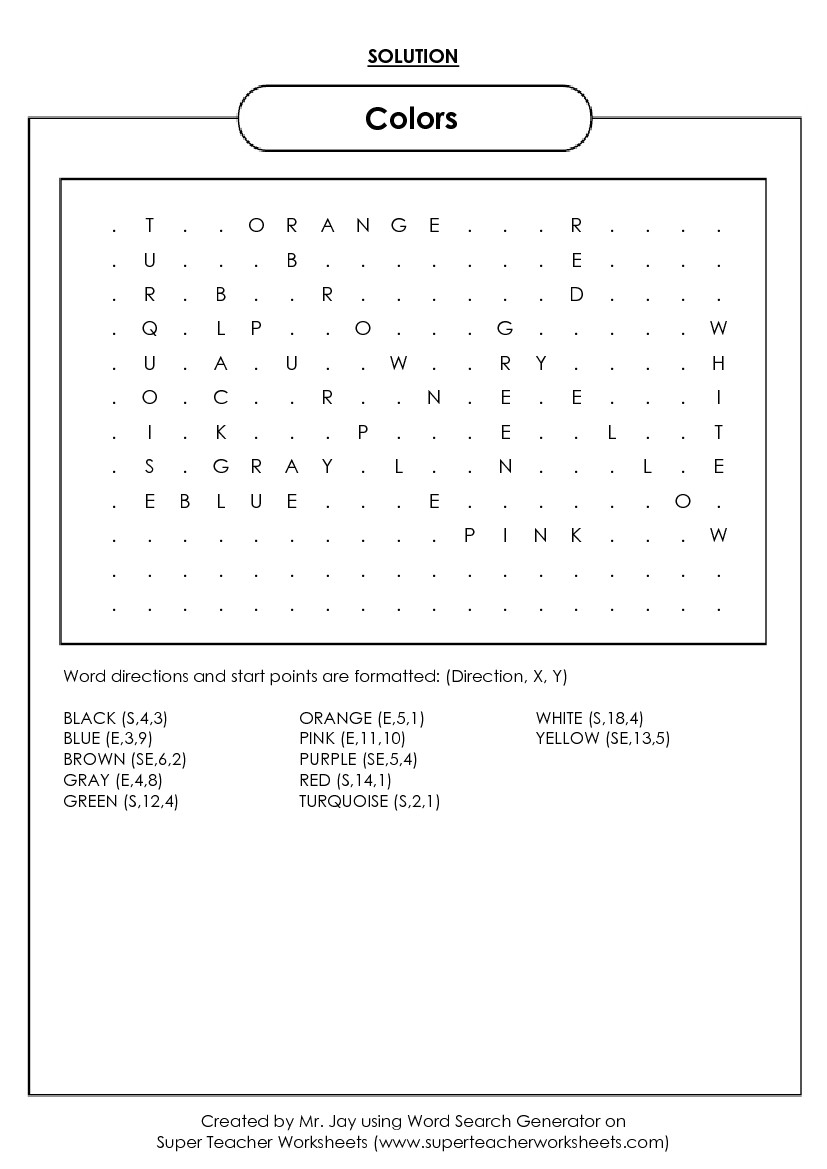 word search puzzle maker with answer key free