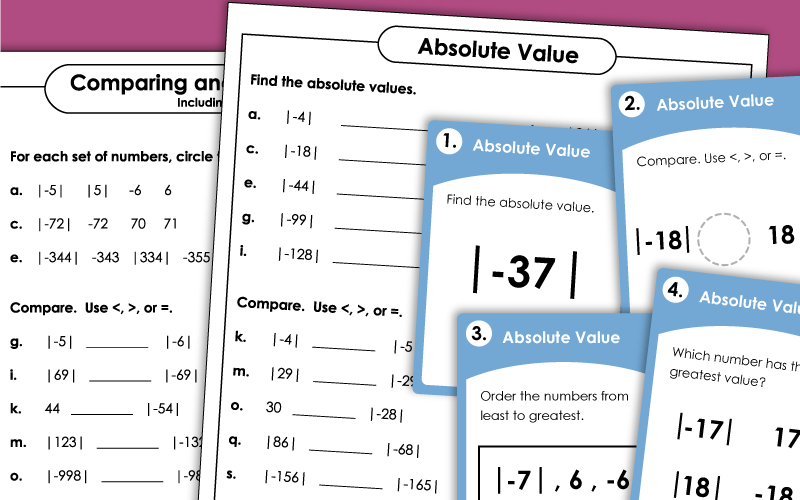 Absolute Value Comparisons, Free PDF Download - Learn Bright