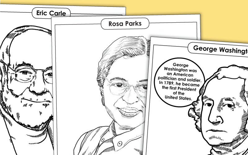 rosa parks coloring page