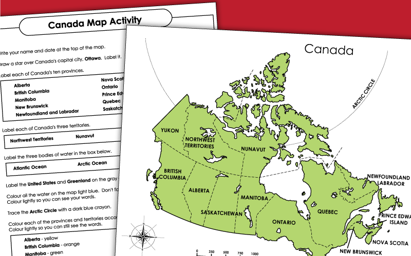 blank map of canada for kids to label