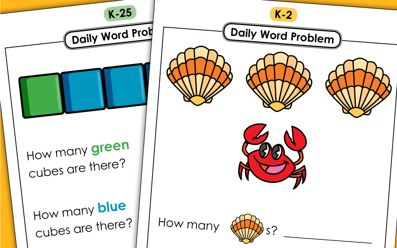 easy math problems for preschoolers
