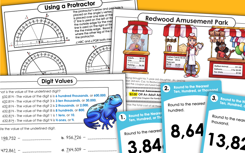 fourth grade math worksheets 4th Worksheets