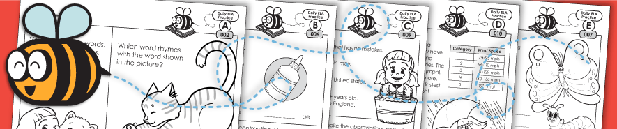 full ela daily review worksheets