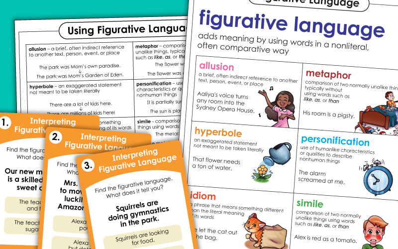 literary devices Worksheets