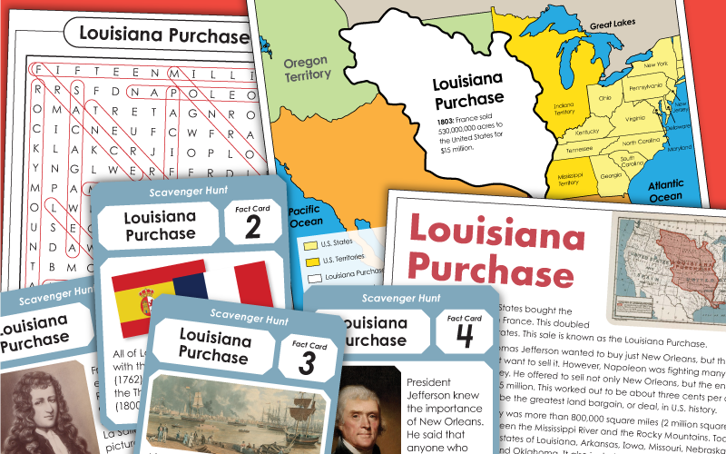 louisiana purchase Worksheets