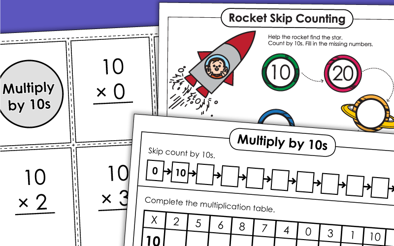 Multiplication By 10s Worksheets 