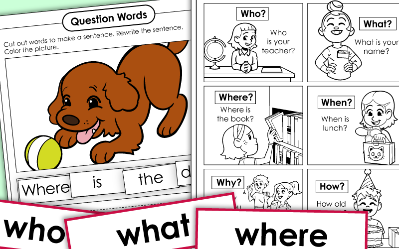 Question Words Printables