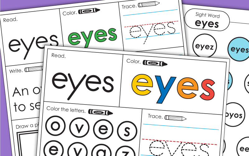 Sight Word: eyes