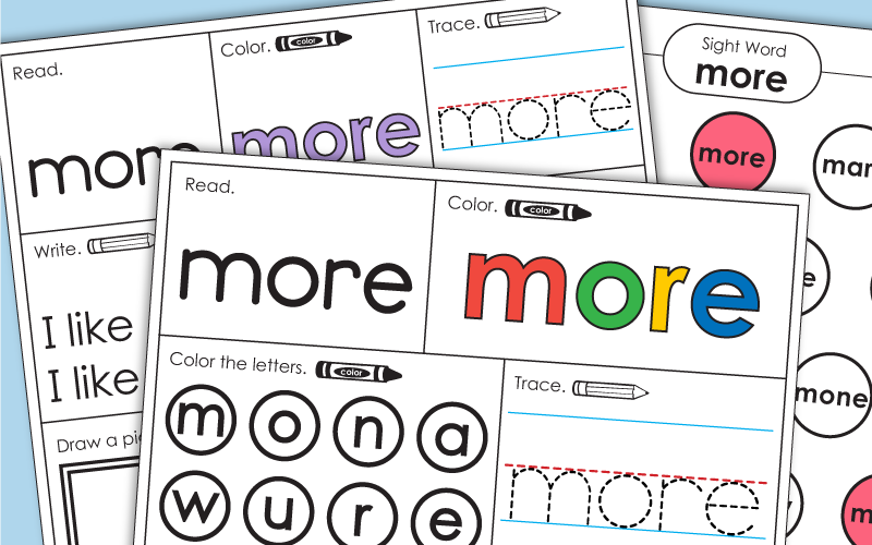 Sight Word: more
