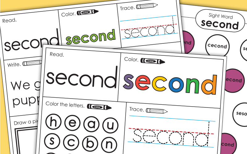 Sight Word: second