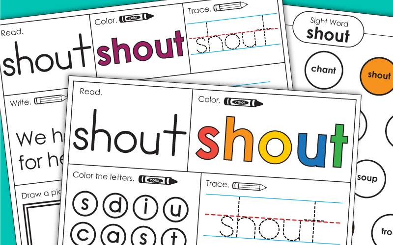 Sight Word: shout