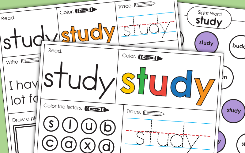 Sight Word: study