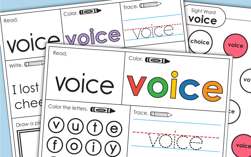 Sight Word: voice