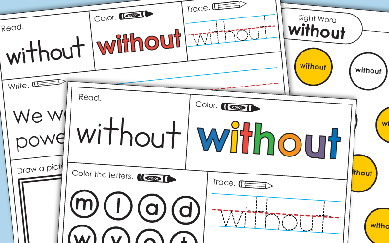 Sight Word: without