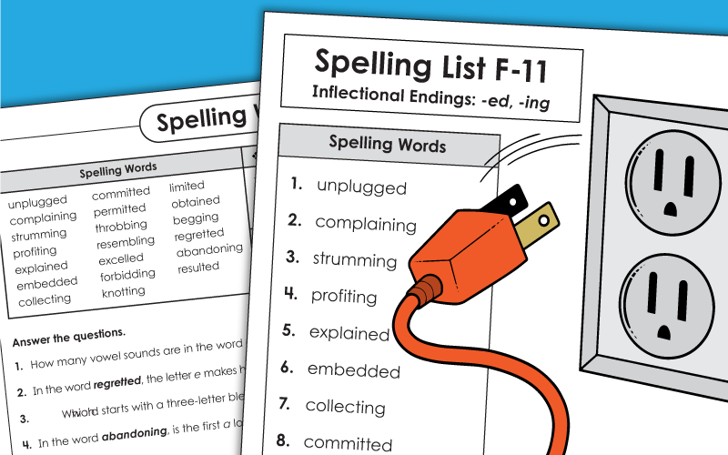 Grade 6 Spelling Worksheets