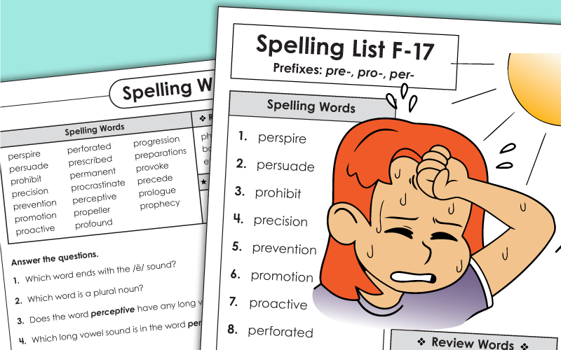 Grade 6 Spelling PDFs