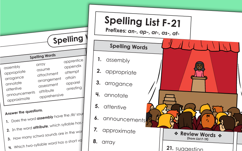 Grade 6 Spelling Units