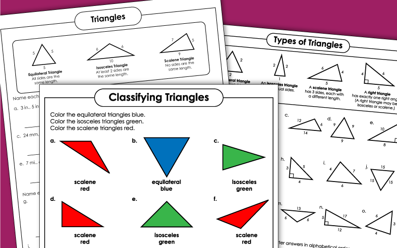 triangle-types-worksheets
