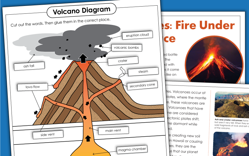 Volcanoes Worksheets