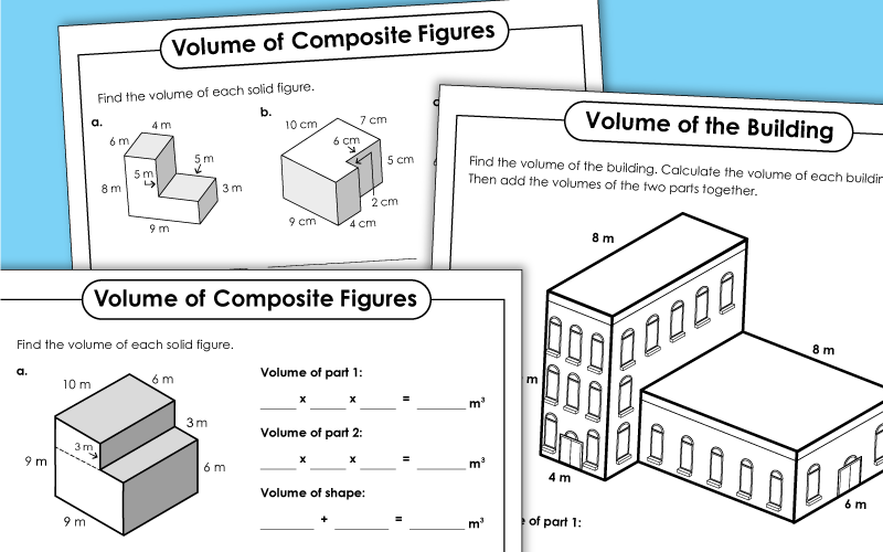 Volume Of Composite Figures Worksheet Kuta