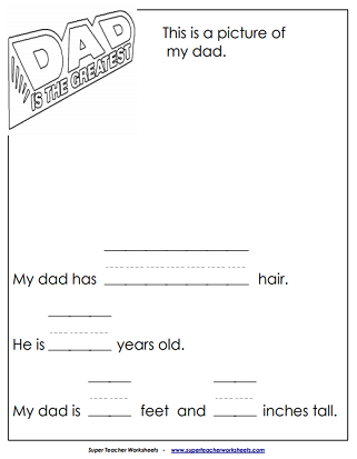 Download Father S Day Worksheets