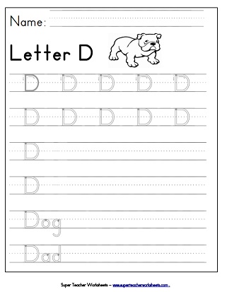 Letter Worksheets (Tracing/Writing)
