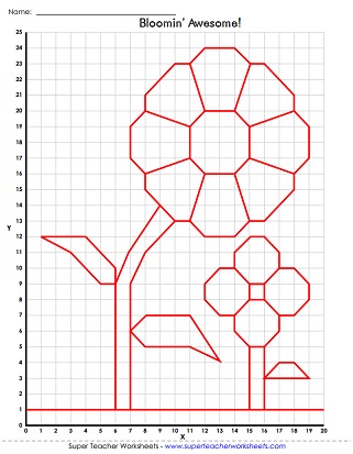mystery graph picture worksheets